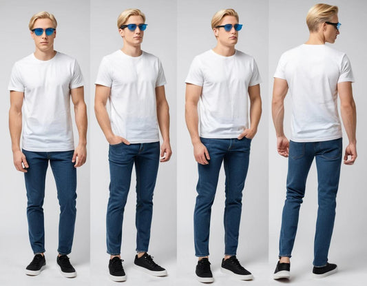 Men's blue slim fit jeans