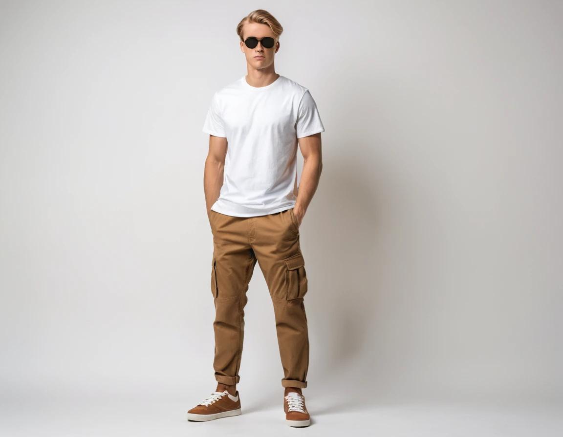 Men's coffee brown cargo pant
