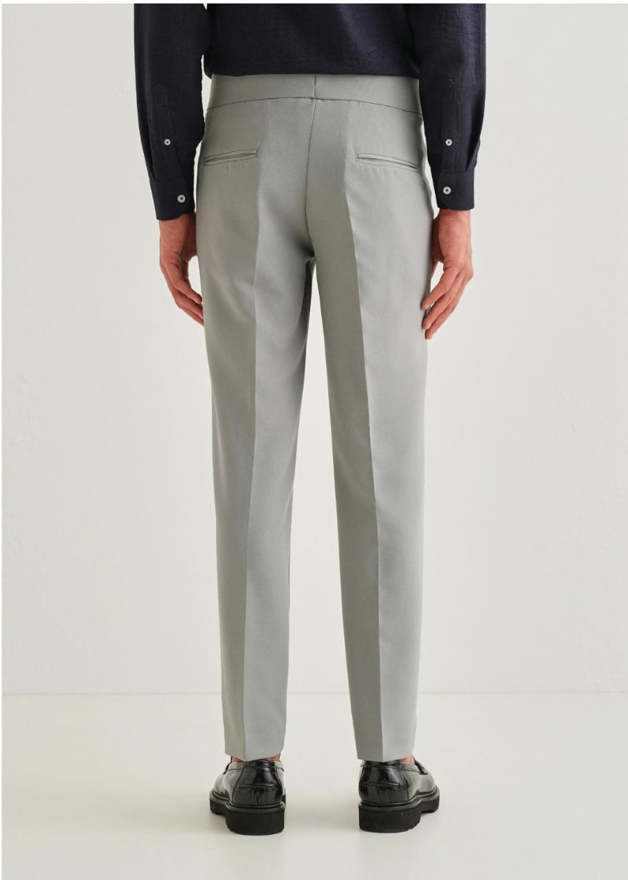 Men's light grey gurkha pant