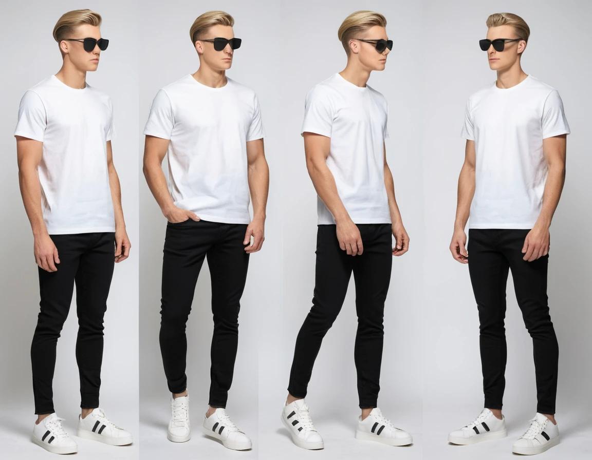 Men's black skinny jeans