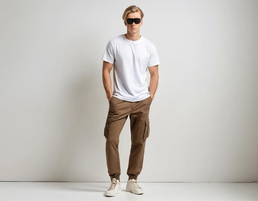 Men's coffee brown cargo pant