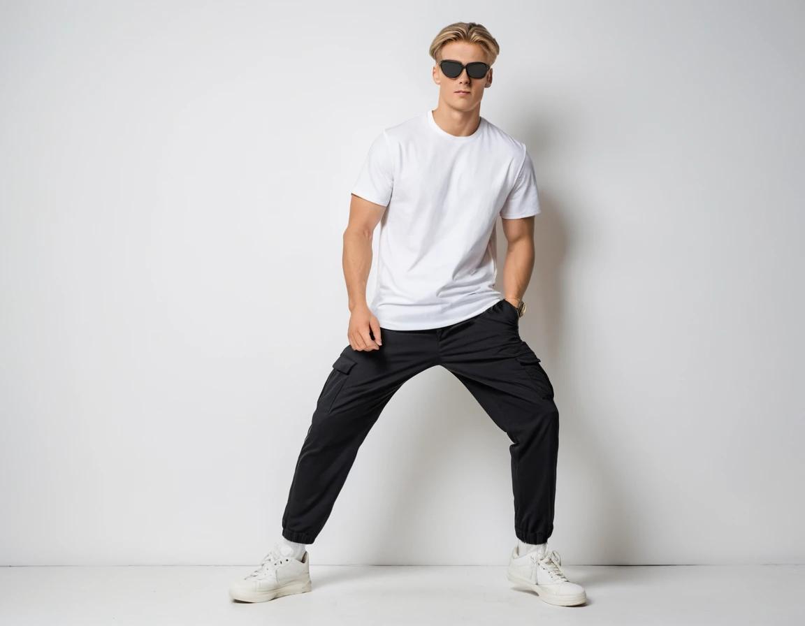 Men's black cargo pant